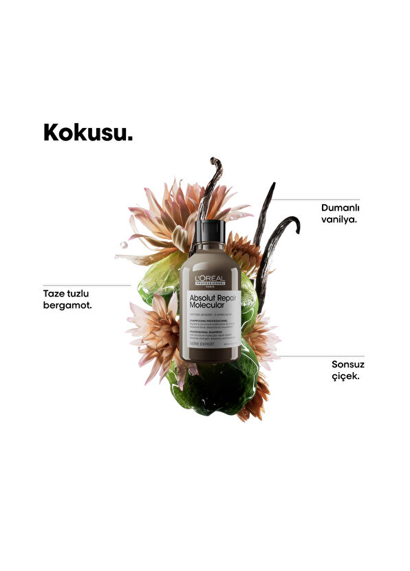 Loreal Professionnel Serie Expert Absolut Repair Molecular Tüm Yıpranmış Saçlar İçin Arındırıcı Şampuan 300 ml - 3