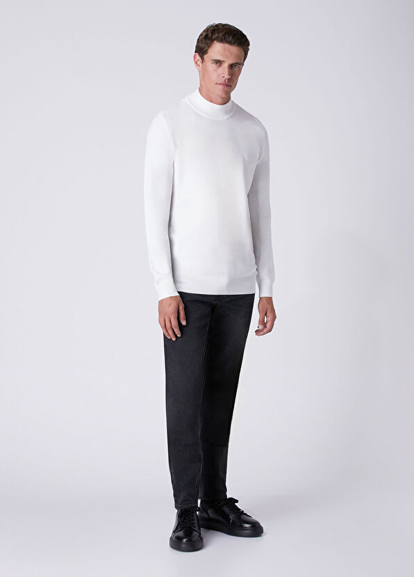 Beymen Club Off-White Half Turtleneck Sweater - 3