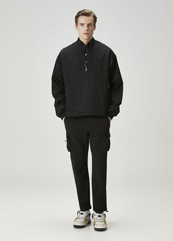 Represent Black Cargo Pants - 1