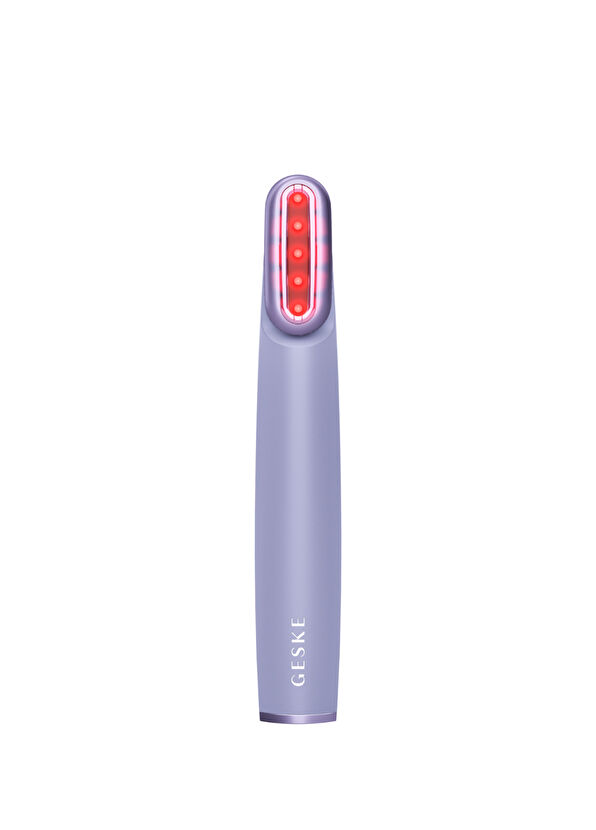 Geske Rotatable Head Skin Firming Wand Purple Titreşimli Döner Başlıklı Led Terapili Cilt Sıkılaştırıcı Yüz Bakım Cihazı  - 1