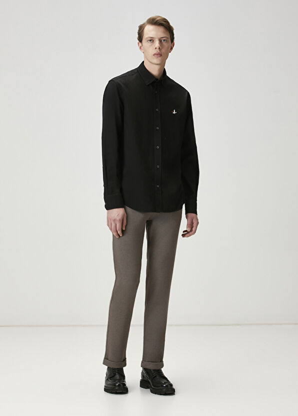 Beymen Club Comfort Fit Black Textured Shirt - 2