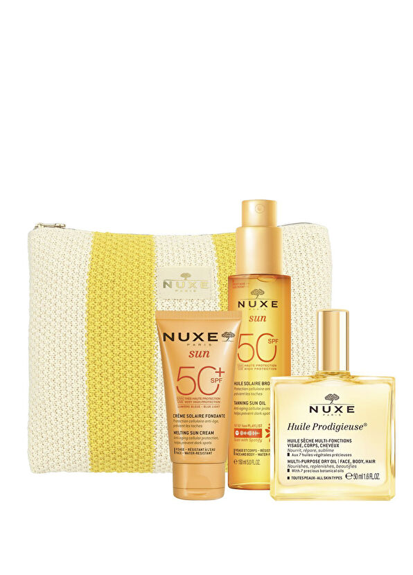 Nuxe Sun Huile Body Oil 150 ml + Sun Huile 50 ml + Huile Prodigieuse Dry Oil 50 ml + Bag Sun Travel Set - 1