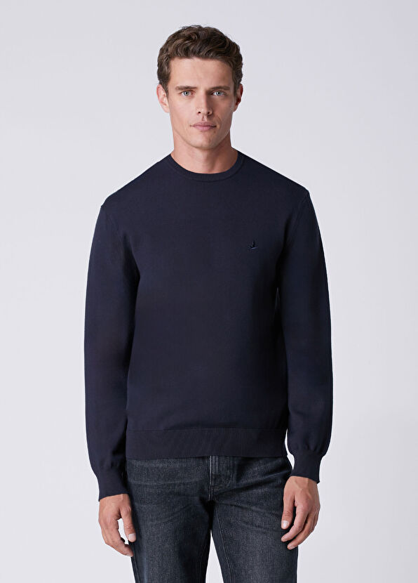 Beymen Club Navy Blue Basic Sweater - 1