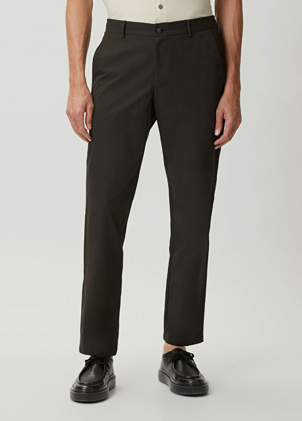 Beymen Club Brown Half-Elastic Waist Trousers - 2