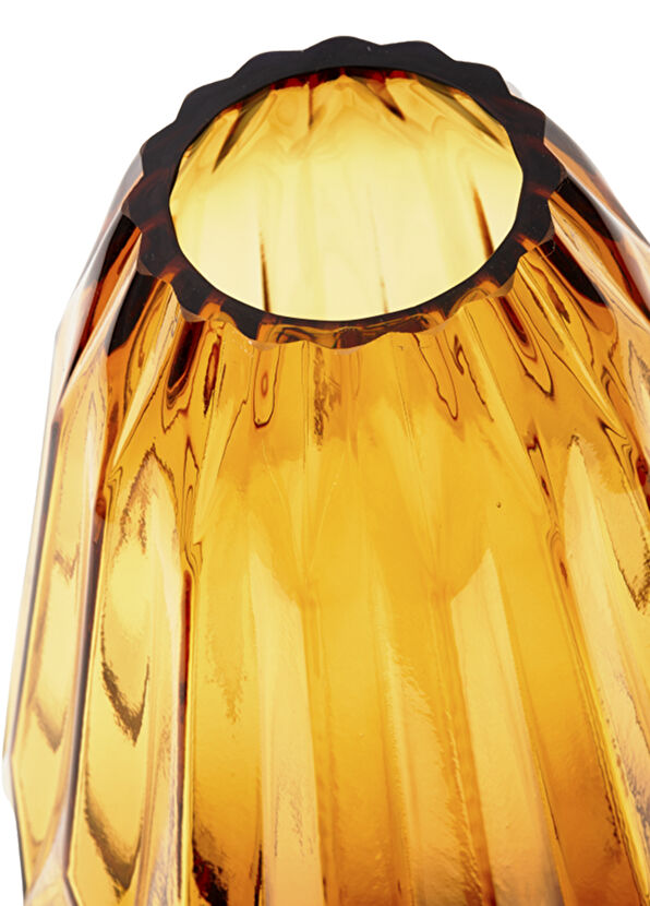 Pols Potten Medium Amber Glass Vase - 2