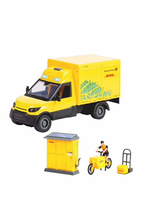 Dickie DHL Freight Delivery Vehicle Toy Set - 2