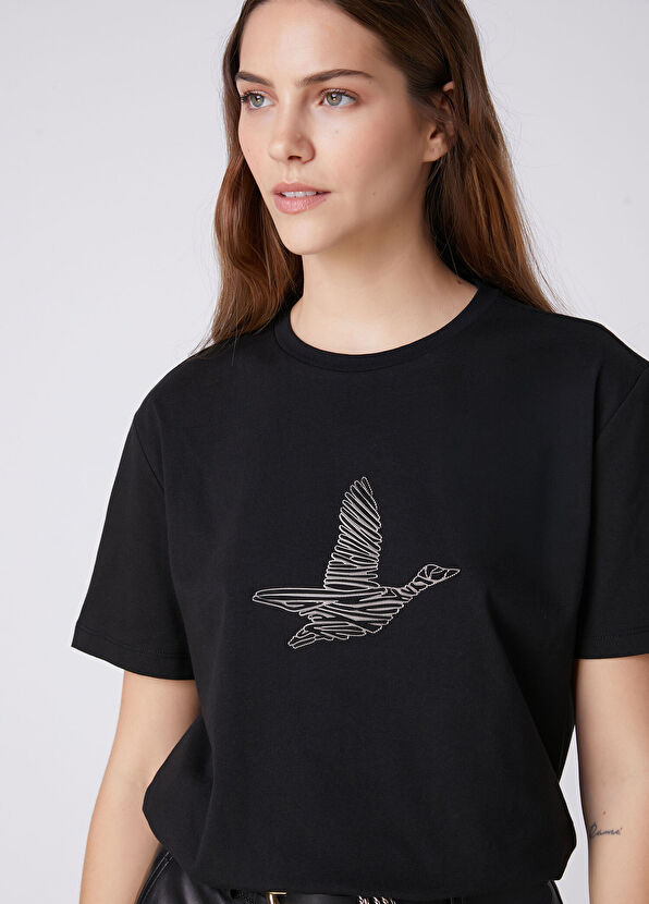 Beymen Club Black Logo T-Shirt - 1
