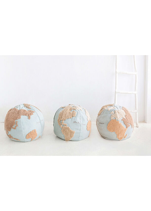 Lorena Canals World Map Çocuk Odası Puf - 4