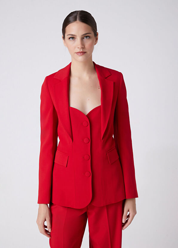 Beymen Club Red False Vest Detailed Evening Jacket - 4