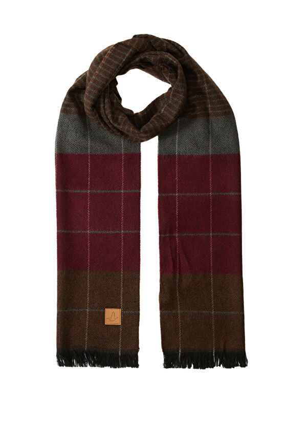 Beymen Club Bordo Kahverengi Erkek Atkı - 1