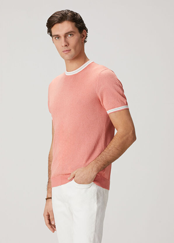 Beymen Club Somon Kısa Kollu Keten Karışımlı Kazak - 1