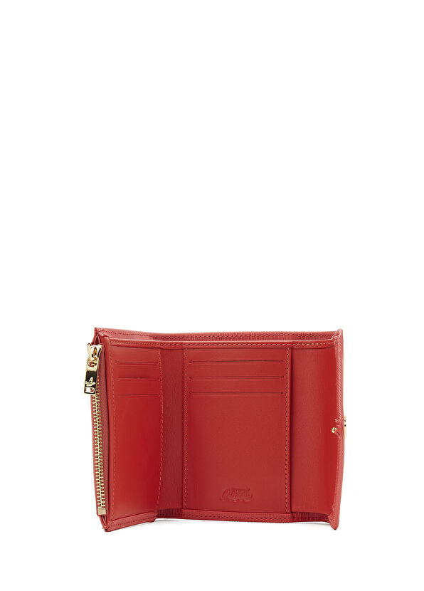 Beymen Club Nar Çiçeği Logo Detaylı Küçük Kadın Cüzdan - 3