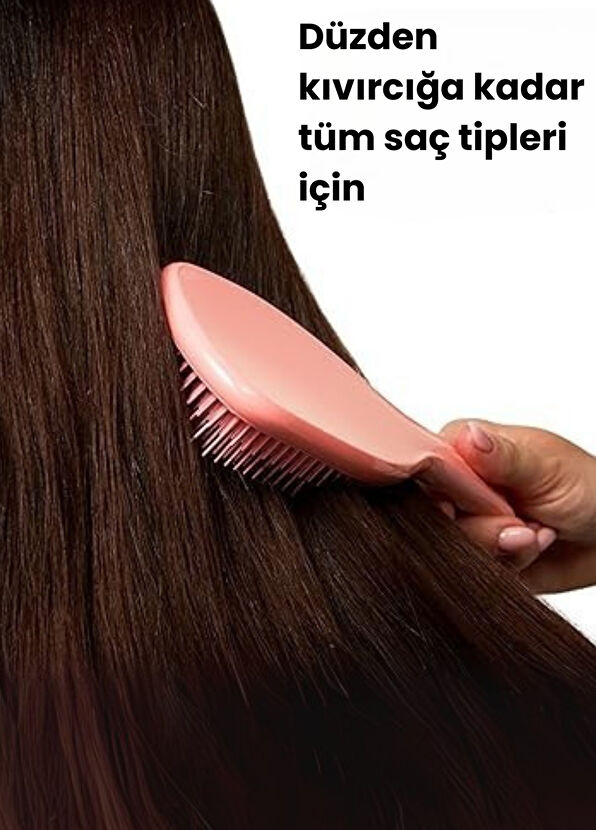 Tangle Teezer The Ultimate Wet Detangler Large Peach Hair Brush - 2