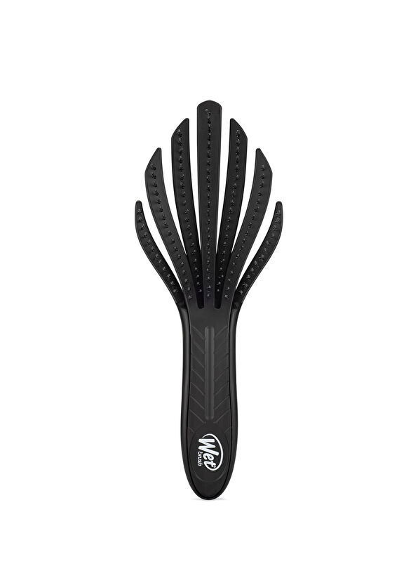 Wet Brush Go Green Siyah Kıvırcık Saçlara Özel Dolaşık Açıcı Saç Fırçası  - 1
