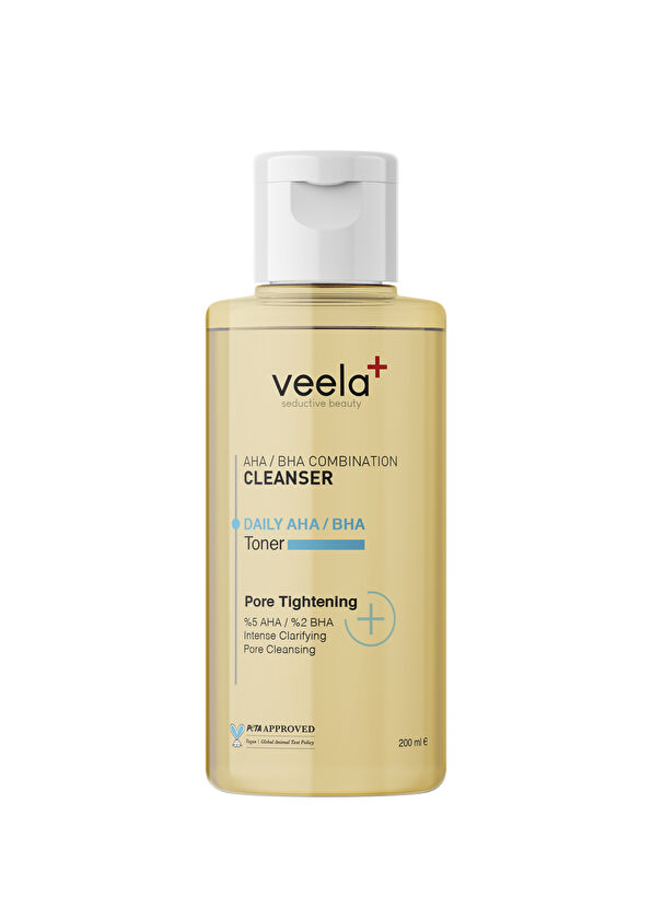 Veela Daily AHA/BHA Gözenek Sıkılaştırıcı ve Siyah Nokta Önleyici Cilt Toniği 200 ml - 1