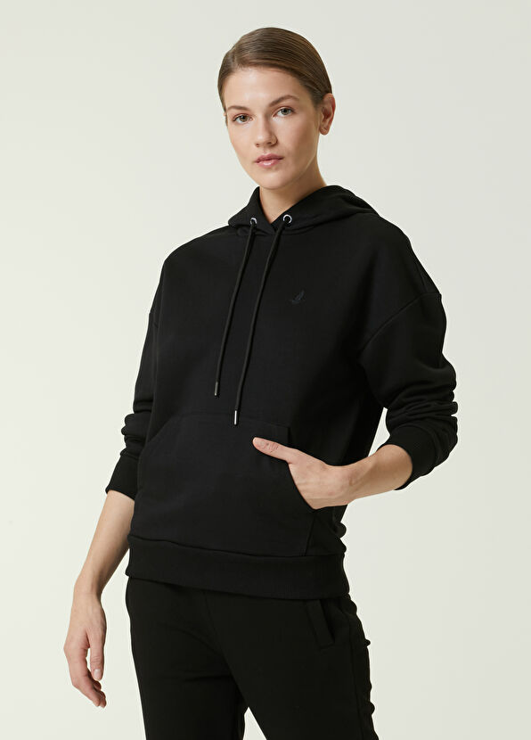 Beymen Club Black Hooded Sweatshirt - 2