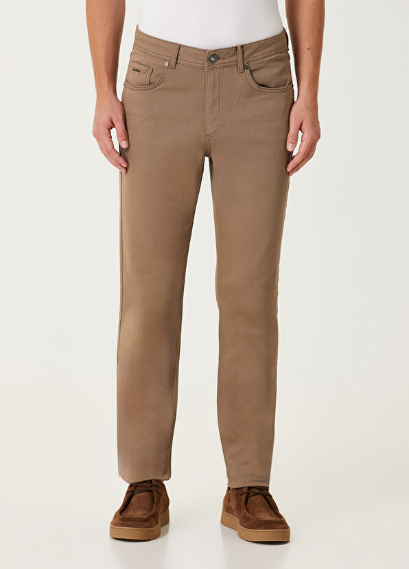 Beymen Club Slim Fit Mink Extra Stretch Non Denim Pants - 2