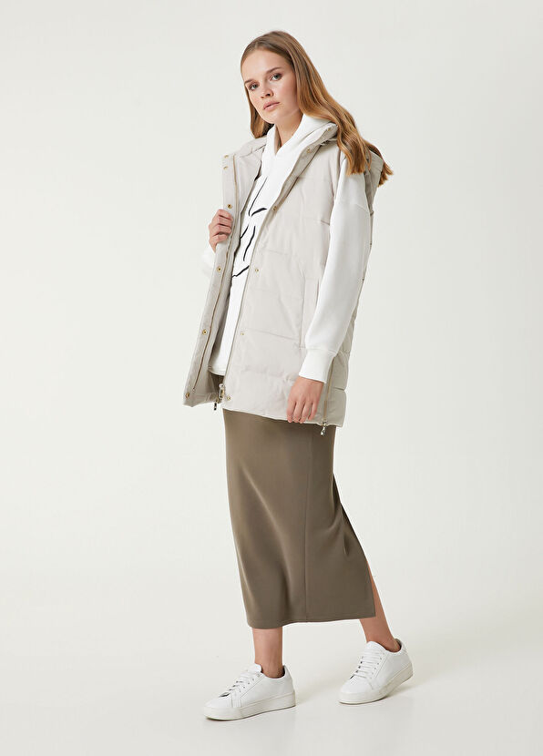 Beymen Club Stone Hooded Puffer Vest - 3