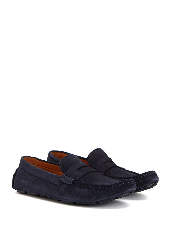 Beymen Club Lacivert Erkek Süet Loafer - 2