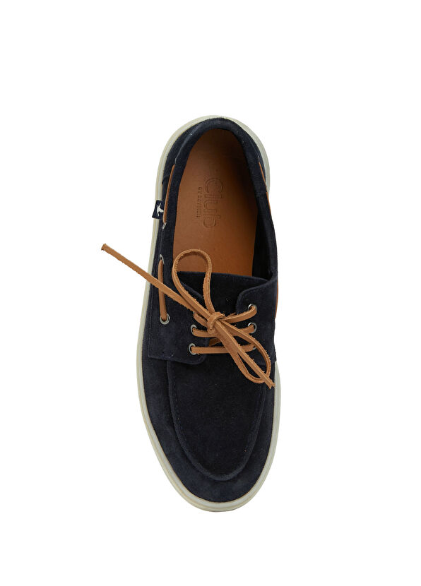 Beymen Club Lacivert Bağcıklı Kalın Taban Erkek Süet Ayakkabı - 4
