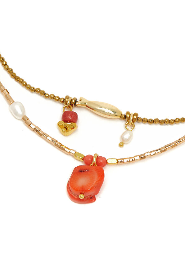 Beymen Club Mercan Taşlı Kadın 2li Kolye - 2