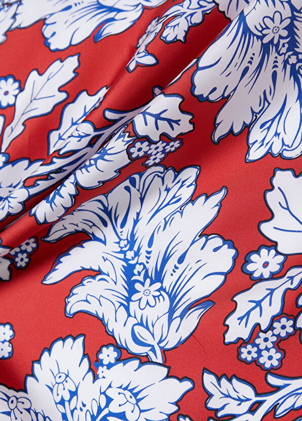 Beymen Club Kırmızı 90x90 İpek Eşarp - 2