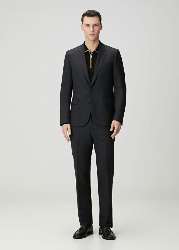 Antrasit Yün Takım Elbise - Görsel 2