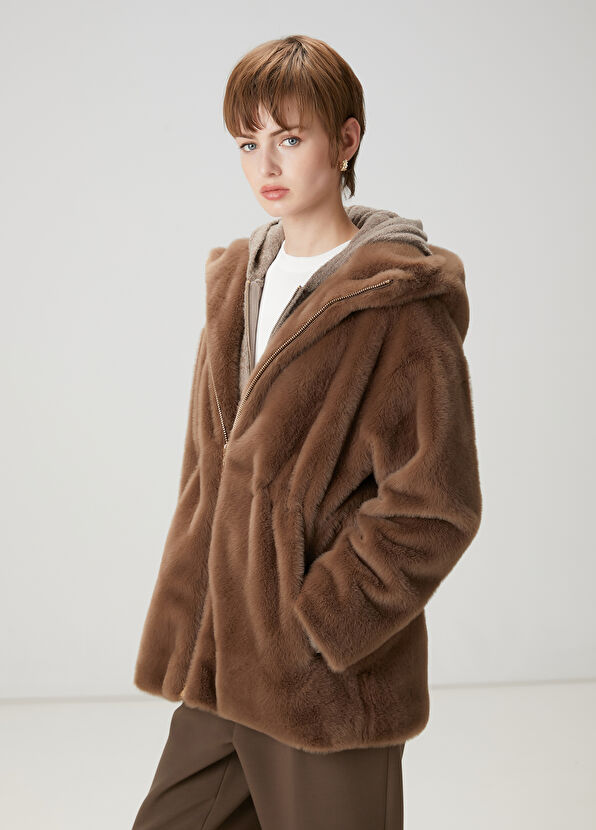 Beymen Club Vizon Kapüşonlu Mont - 4