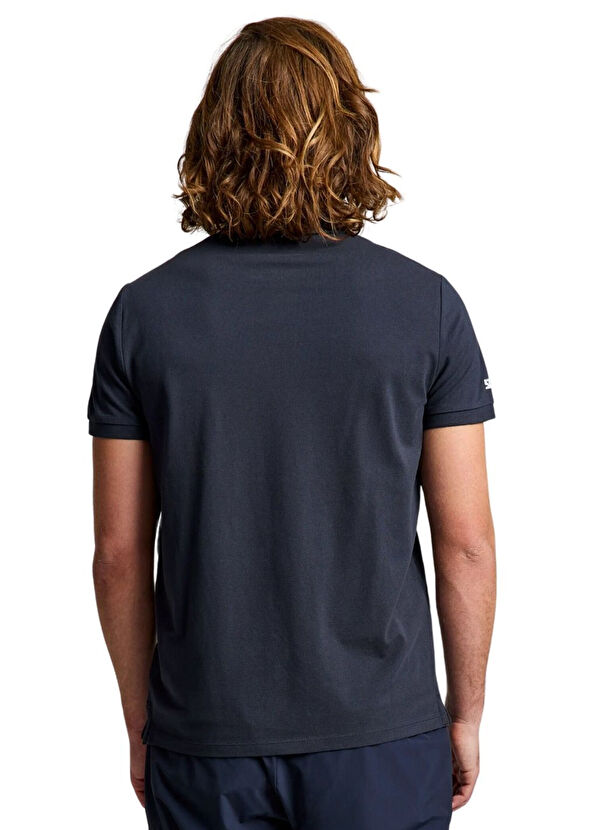 Slam Slam Deck Polo Ss Blue Polo Collar Men's Sports T-shirt - 4