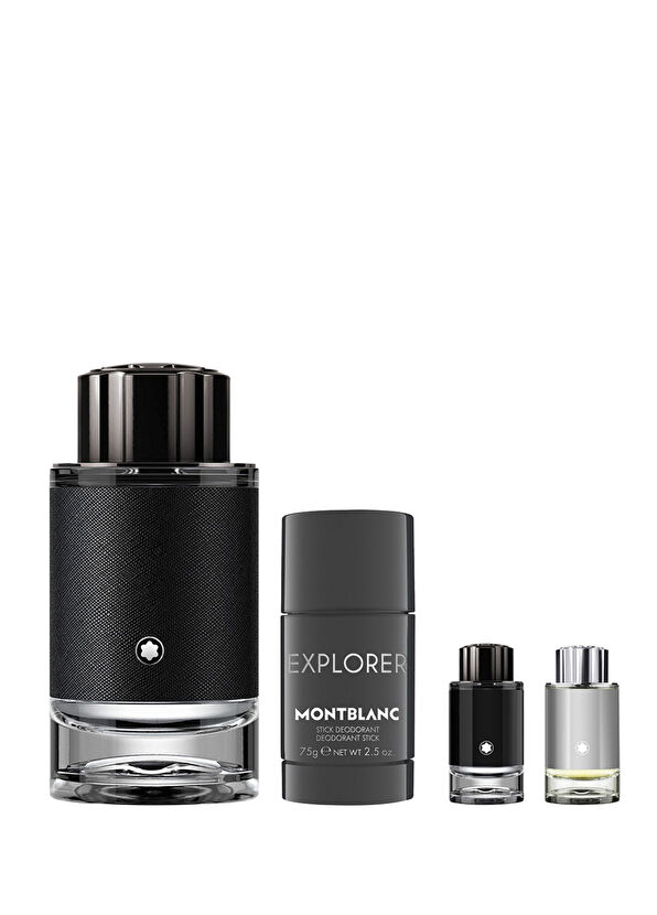 Montblanc Explorer EDP 100 ml Erkek Parfüm + 75 gr Deodorant Stick + EDP 4.5 ml ve EDP Platinum 4.5 ml Erkek Parfüm Seti - 1