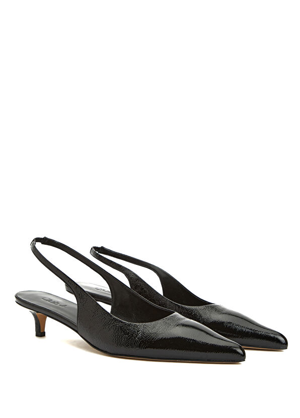 Beymen Club Siyah Deri Topuklu Ayakkabı - 2