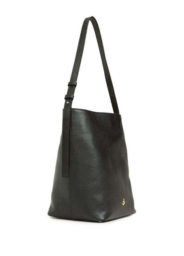 Beymen Club Flotter Siyah Kadın Deri Omuz Çantası - 2