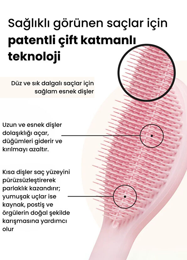 Tangle Teezer The Ultimate Styler Dry Millennial Pink Saç Fırçası - 2
