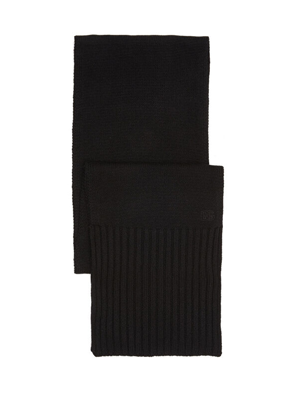 Dolce&Gabbana Siyah Kadın Kaşmir Atkı - 1