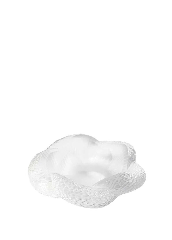 Lalique Serpent Şeffaf Kristal Dekoratif Kase - 1