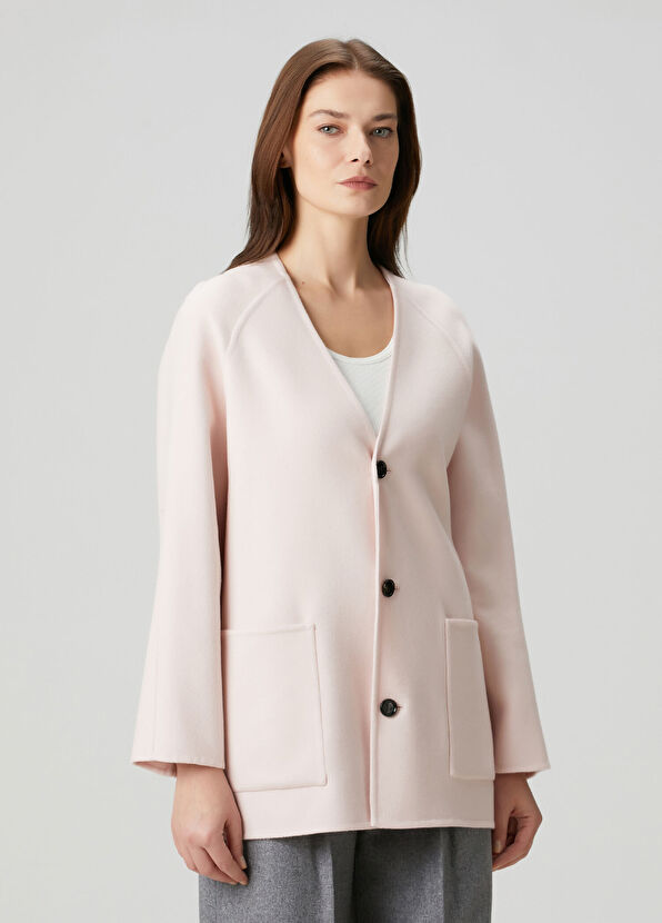 Bottega Veneta Pink Wool Cardigan - 1