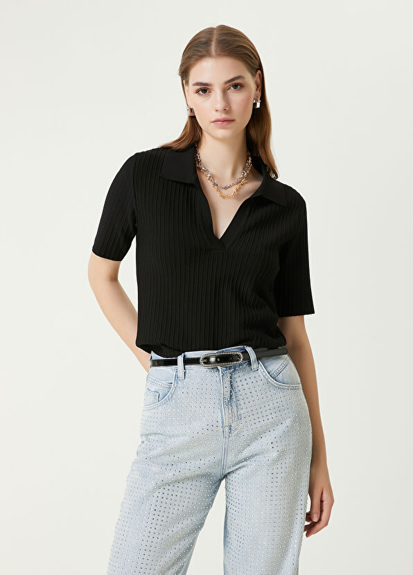 Beymen Club Siyah Dar Kalıp Triko - 4