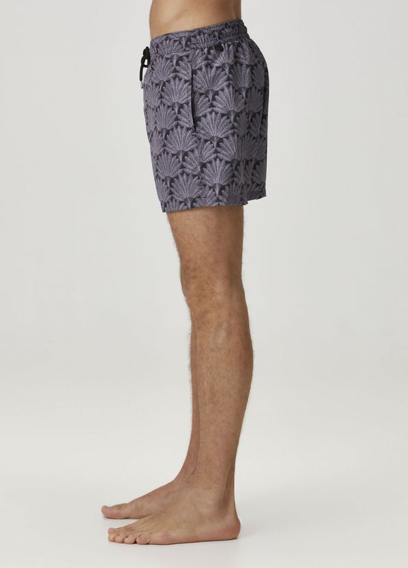 Beymen Collection Black Leaf Print Swimsuit Shorts - 3