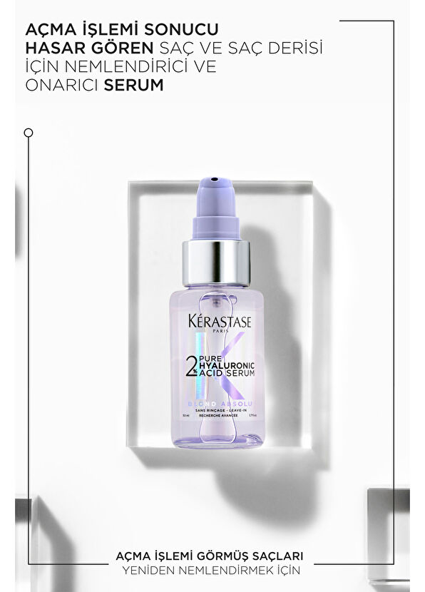 Kerastase Blond Absolu %2 Saf Hyalüronik Asit Nemlendirici & Onarıcı Saç Derisi ve Saç Serumu 50 ml - 2