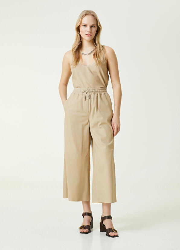 Beymen Club Bej Deri Bluz - 3