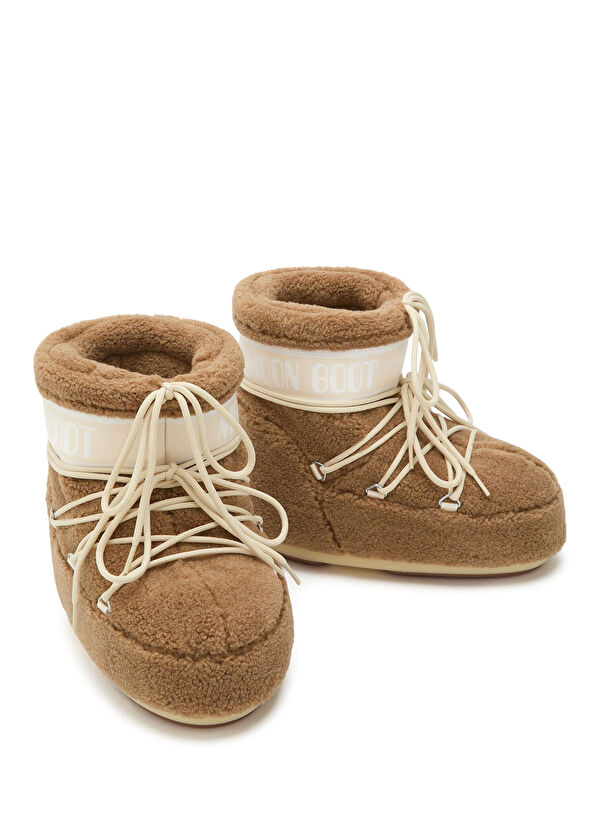 Moon Boot Icon Low Kamel Shearling Kız Çocuk Kar Botu - 3