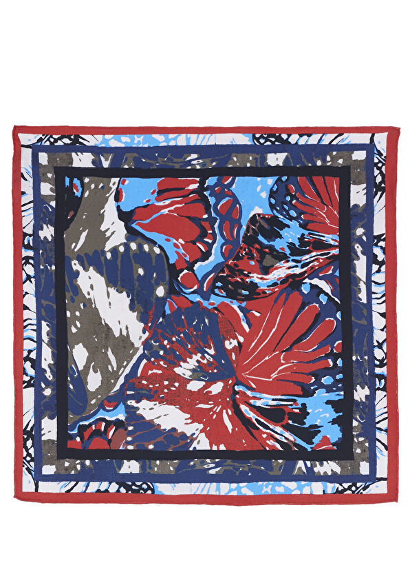 Beymen Club Mavi 50x50 İpek Eşarp - 1