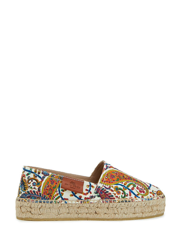Çok Renkli Desenli Kadın Espadril - Görsel 2