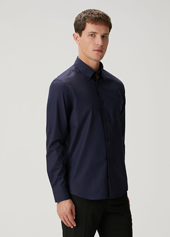 Beymen Club Comfort Fit Lacivert Gömlek - 2