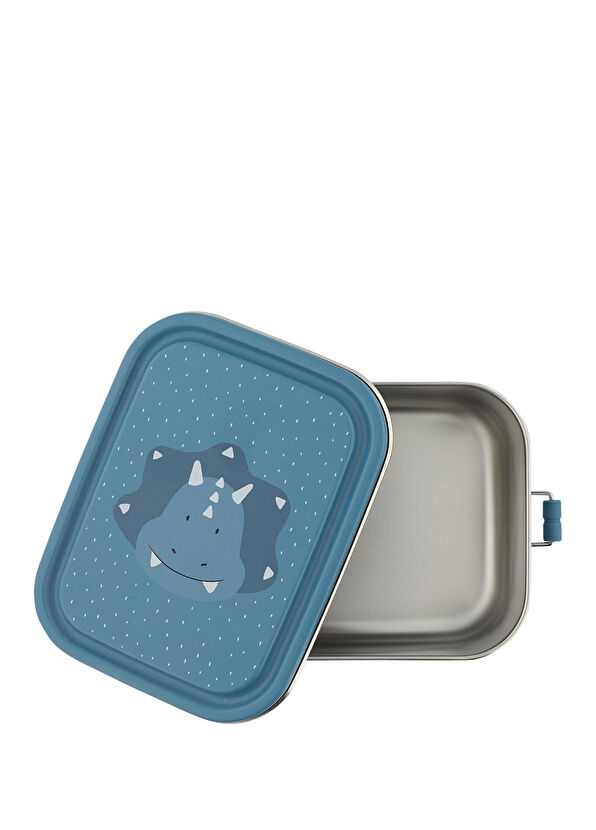 Trixie Mr.Triceratops Navy Blue Small Size Children's Food Bowl - 1