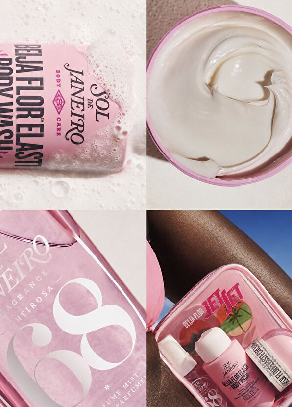 Sol de Janeiro Beija Flor™ Elasti Body Wash 90 ml + Beija Flor™ Elasti-Cream 50 ml + Cheirosa 68 Perfume Mist 30 ml Skin Care Set - 2