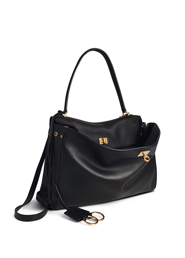 Rodeo Medium Siyah Kadın Deri Çanta - Görsel 3