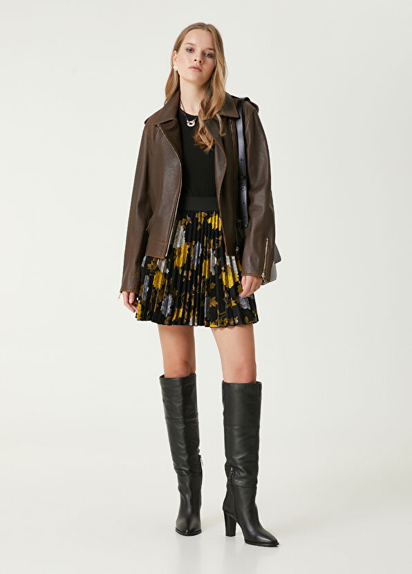 Beymen Club Black Pleated Mini Skirt - 1