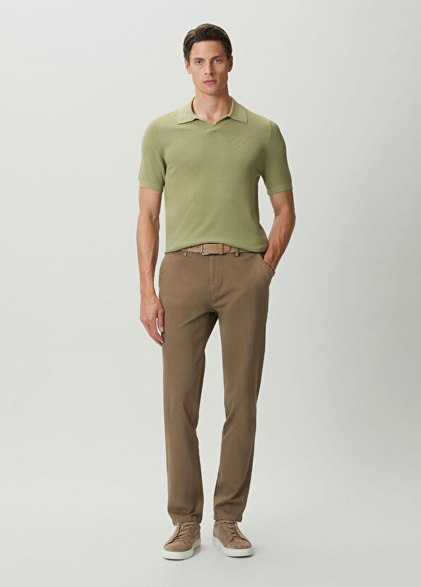 Beymen Club Mink Mini Honeycomb Textured Chino Trousers - 1