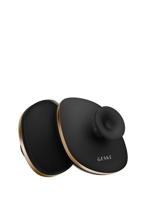 Geske Body Brush Siyah 4'ü 1 Arada Metal Detaylı Vücut Fırçası - 1